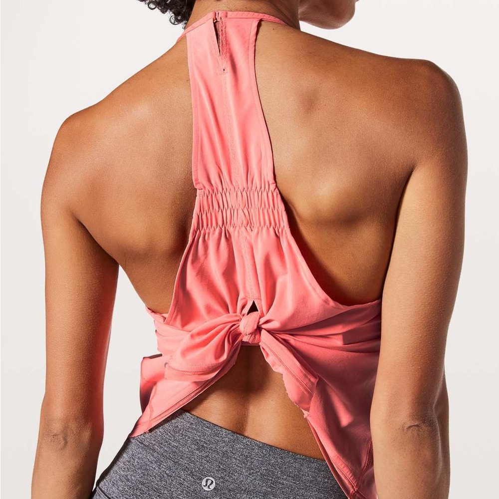 Lululemon Free Spirit Tank Top Light Coral Peach Size 2